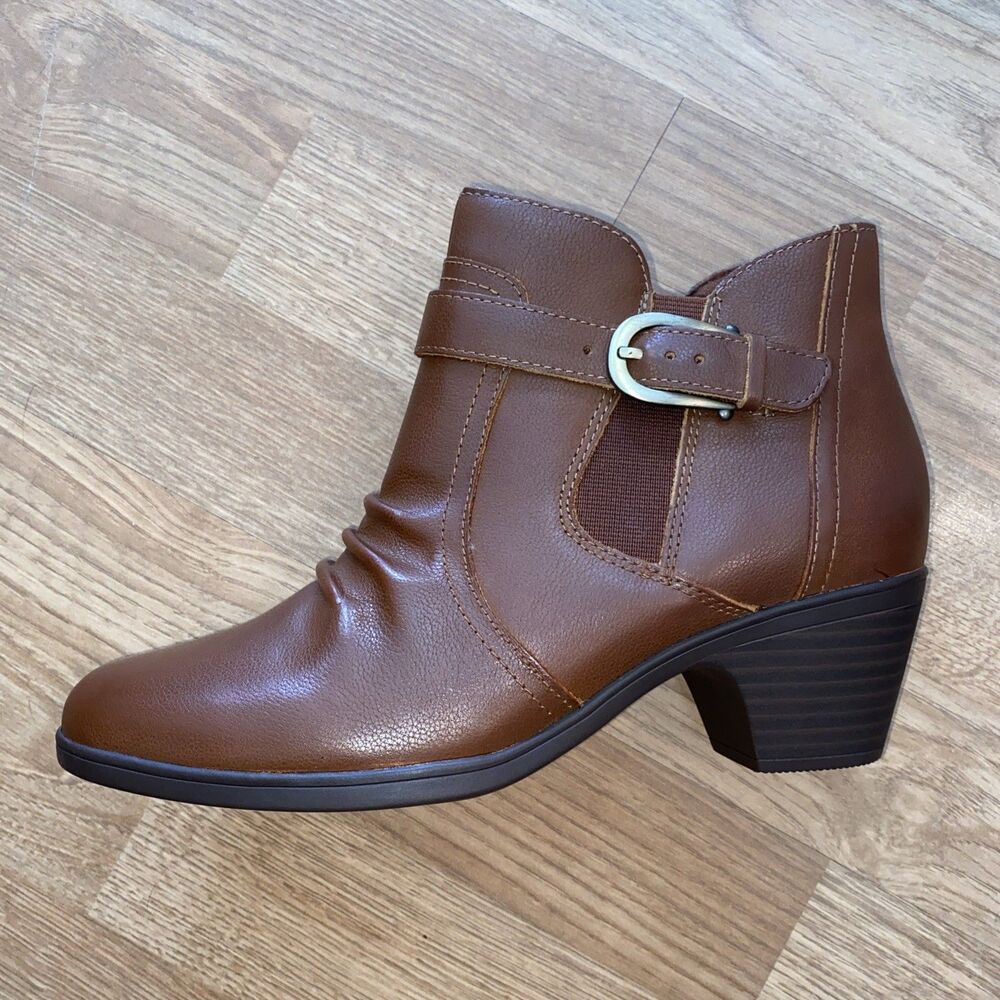 Clarks Womens Collection Emily 2 Belle Boots Tan Leather Size 5.5M NEW - Picture 8 of 14